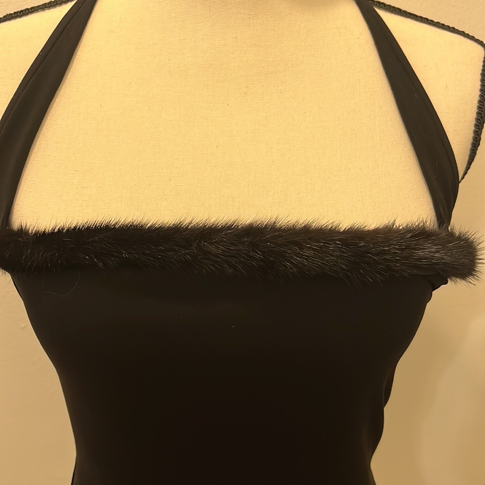 Elle Tahari black halter top - Picture 2 of 4